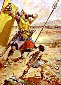 david and goliath 216x300 Biblical Highlights for Young Children