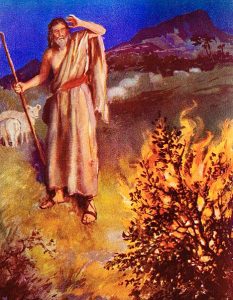 moses bush 233x300 Biblical Highlights for Young Children