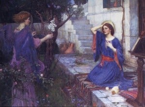 waterhouse the annunciation 300x222 Biblical Highlights for Young Children