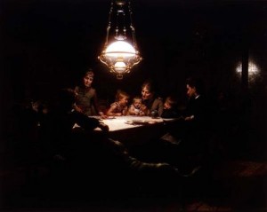 family reading by the lamplight 300x239 2012 End of Year Bonus Issue: TJEd Inspire Newsletter